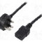 Cablu alimentare AC, 2m, 3 fire, culoare negru, BS 1363 (G) mufa, IEC C19 mama, LIAN DUNG -