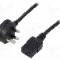 Cablu alimentare AC, 5m, 3 fire, culoare negru, BS 1363 (G) mufa, IEC C19 mama, LIAN DUNG -