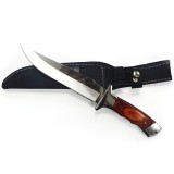 Cutit de vanatoare Foxter, maner ergonomic, 30 cm, husa neagra