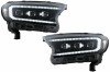 Faruri LED Light Bar Dynamic Start-up Display Ford Ranger Raptor (2015-2020) LHD Negru cu Semnal Dinamic Matrix Projector Performance AutoTuning, KITT