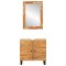 Seturi de baie 2 buc. natural Lemn de mango solid - 5