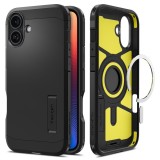 Husa iPhone 16 Plus Spigen Tough Armor MagSafe, negru