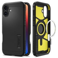 Husa iPhone 16 Plus Spigen Tough Armor MagSafe, negru foto