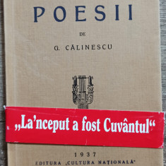 Poesii - G. Calinescu// editie anastatica 2010