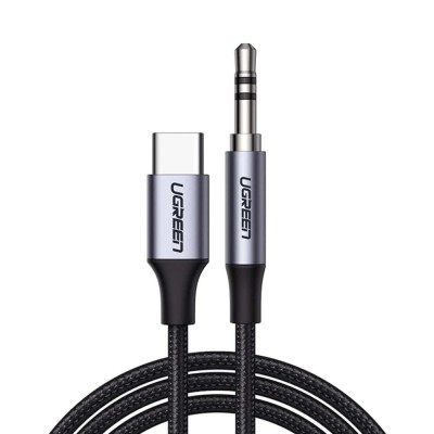 UGREEN cablu audio Type-C la AUX 3.5mm, 1m, negru (model AV143 30633) foto