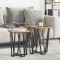 vidaXL Set măsuțe laterale 2 pcs Lemn vechi și Negru 50 x 50 x 50.5 cm 869724