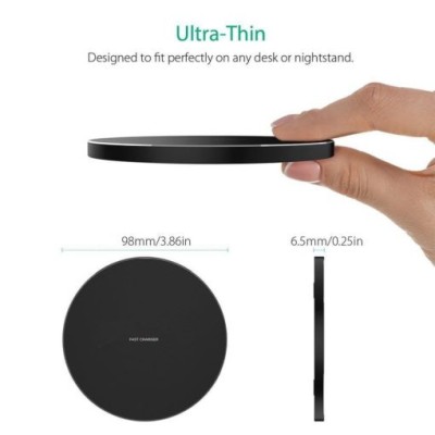 Incarcator wireless proze Qi cu incarcare rapide 10W foto