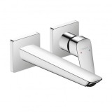 Baterie lavoar monocomanda, cu montaj incastrat, crom, Hansgrohe Logis