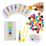 Puzzle educativ cu bile colorate Montessori