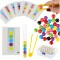 Puzzle educativ cu bile colorate Montessori