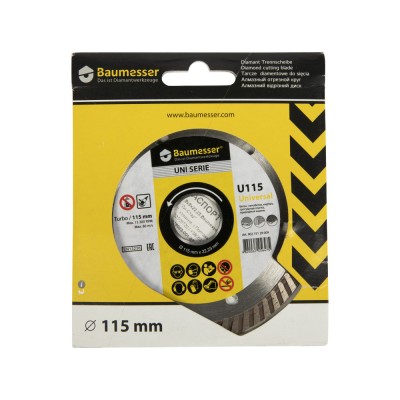 Disc diamantat Turbo 115x1,8x8x22,23 Baumesser FarmGarden AgroTrade foto