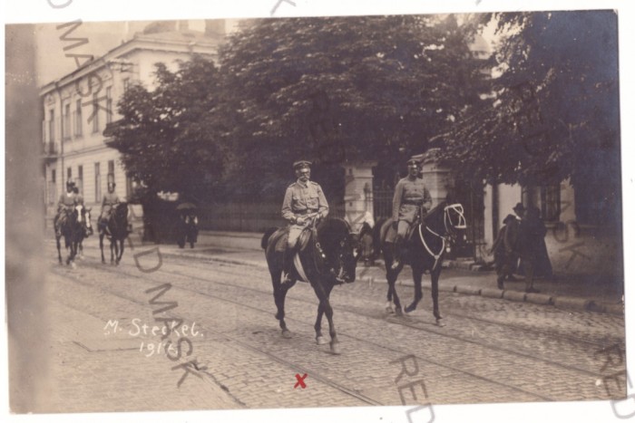3785 - BUCURESTI, G-ral MACKENSEN - old postcard, real PHOTO - used - 1917