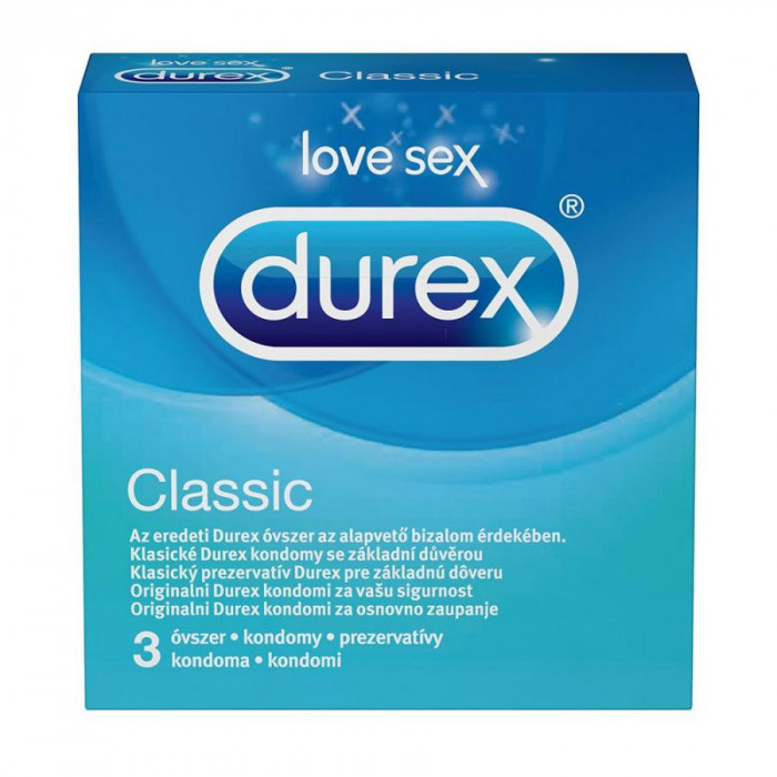 Prezervative Durex Classic, 3 buc