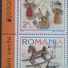 ROMANIA 2015 EUROPA CEPT - Jucarii vechi serie 2 valori LP.2063 MNH**