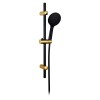 Set Dus Log&eacute; Zoya BL Gold Negru/Auriu, 3 Functii, Anticalcar, Bara 65cm, Furtun 1.5m