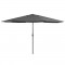 vidaXL Umbrelă de soare de exterior, st&acirc;lp metalic, antracit, 390 cm