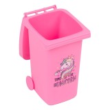 Cutie mini tomberon roz Unicorn, DecorCasa, 9.7 x 7 x 14 cm