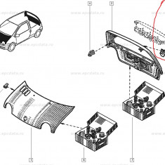 Clips mentinere Renault Twingo , original 8200237892 pentru hayon spate Kft Auto