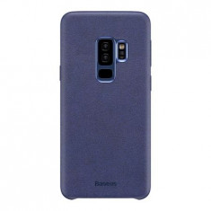 Husa Samsung Galaxy S9 Plus - BASEUS Alcantara Original Style Blue foto