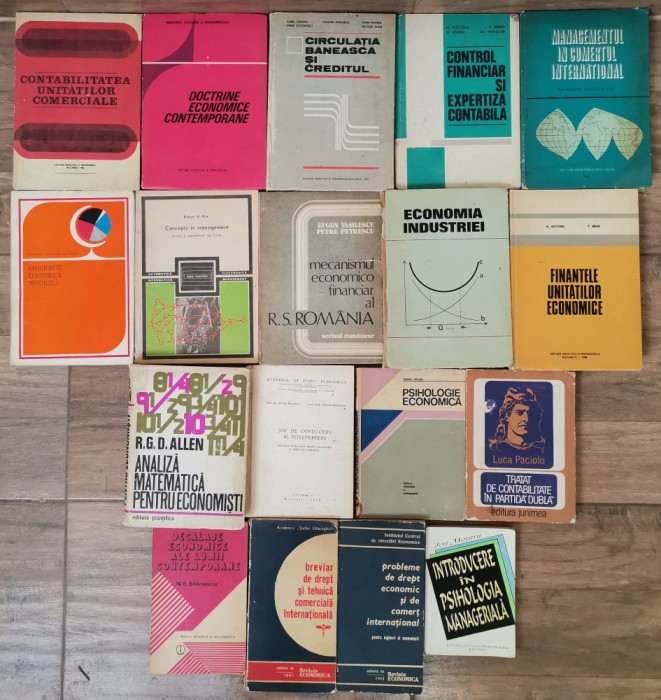 Lot 18 carti manuale Economie Management Contabilitate etc