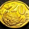 Moneda 20 CENTI - AFRICA de SUD, anul 2008 *cod 541 B = ISewula Afrika A.UNC