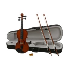 Set vioara clasica din lemn 1/4 si arcus 1/8 suplimentar, DEPOX&reg;, toc inclus