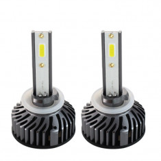 Set 2 LED-uri Auto Techstar® P1, 880, 36w, 4000 Lumeni, 6500K, AUTO, 12-24 Volti, DOB, Canbus, Miez Cupru, Radiator Aluminiu