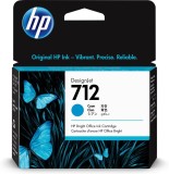 Cartus cerneala Original HP Cyan nr.712 pentru DesignJet Studio 24|Studio 36|T230|T250|T630|T650 38ml "3ED67A"