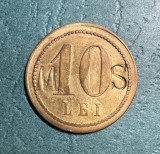 Jeton 10 Lei Cafeneaua trei frati