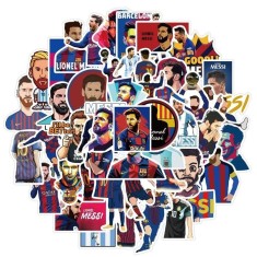 Set 50 abțibilduri stickers Messi Barcelona Argentina laptop chitara