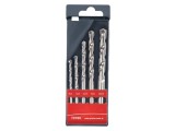 Set burghie PROLINE pentru beton 5 piese &icirc;n cutie plastic