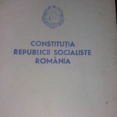 CONSTITUTIA REPUBLICII SOCIALISTE ROMANIA