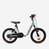 Bicicletă fără pedale 2 &icirc;n 1 Discover 900 Verde Copii 3-5 ani 14 inch, Btwin