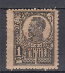 ROMANIA 1920 EMISIUNEA ZIARISTI SUPRATIPAR BILINGV VALOAREA 1 BAN MNH foto