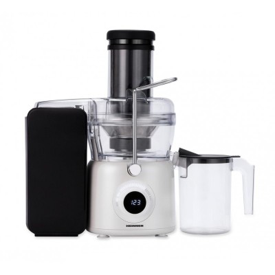 Storcator de fructe Heinner Pearlwhite, 1000 W, motor DC, recipient pulpa 1L, filtru inox foto