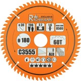 Disc circular vidia Multimaterial pentru aluminiu, lemn, 60 dinti, 180x30 mm, Richmann Exclusive