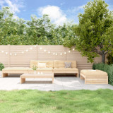 VidaXL Set mobilier de grădină cu perne, 5 piese, lemn masiv