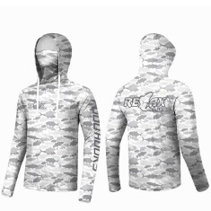 Bluza UV RELAX Blue Wave UPF 50+, Camo Fish, Marime 3XL