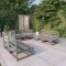 vidaXL Set mobilier de grădină, 6 piese, gri, lemn masiv de pin 3075411
