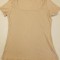 Tricou cu maneca scurta pentru femei, bej, L - OUTLET