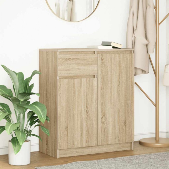 vidaXL Bufetă cu sertar Stejar Sonoma 71x35x84 cm Lemn prelucrat 861591