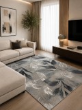 Cumpara ieftin Covor Anny 33048-160, Marime 58 x 110 cm, Bej Gri, Inaltime Fir 7 mm, Antialergic, Polipropilena, Living, Dormitor, Sufragerie, Birou
