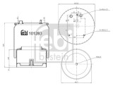 FEBI BILSTEIN 101283 Burduf, suspensie pneumatica
