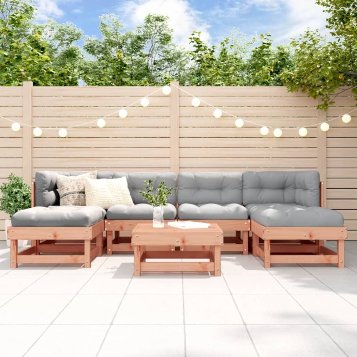 vidaXL Set mobilier de grădină, 7 piese, lemn masiv douglas 3186345