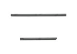 Set bandouri usi laterale Fiat Panda 2003-2012, Opel Agila 2008-2015, Suzuki Splash 2008-2012 partea stanga fata/spate, negre, lungime 91, 6/62 cm