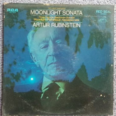 Vinil Artur Rubinstein, pian, Moonlight Sonata, Beethoven