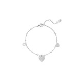 SMARTECH Bratara Inox Heart Coins, Argintiu