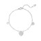 SMARTECH Bratara Inox Heart Coins, Argintiu