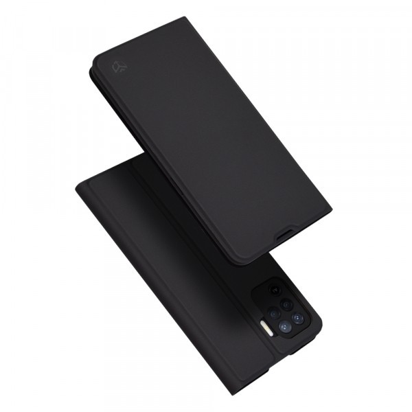 Husa pentru Oppo A94 / Reno5 Lite, Techsuit, Magskin Book, Neagra