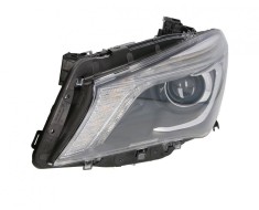 Far Mercedes Clasa Cla (C117), 04.2013-2019, montare fata, stanga, bi-xenon; cu lumini de zi tip LED; D3S+LED; electric; fara control unitate; cu mot